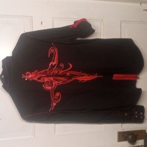 CRUEL BLACK & RED UNIQUE SHIRT